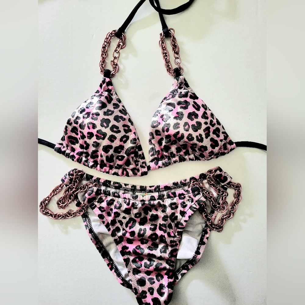 XS Costum made Bikini Fresh Peaches Swimwear